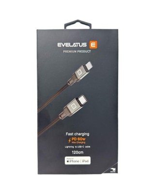 Usb Кабель-зарядка Type-C на Lightning Evelatus 60W 1.2м в тканевой оплетке черный Usb Кабель-зарядка Type-C на Lightning Evelatus 60W 1.2м. Прочный качественный оплетенный нейлоном кабель для передачи данных и зарядки с организатором кабелей - эта серия отличается прочным материалом кабеля и совместимостью с последними микросхемами, которые одновременно очень прочны и приятны в использовании за счет технологии силикона и резины. В этой серии кабелей используются высококачественные металлические разъемы, гарантирующие более длительное и надежное использование благодаря технологии оплетенного нейлона. Серия кабелей Evelatus TPC06 поддерживает быструю зарядку и кабели с высокой мощностью. Кабели Evelatus TPC06 поддерживают скорость передачи данных до 480 Мбит/с.
Материал кабеля: Плетеный нейлон
Материал разъемов: Металл - Цинк
Цвет: Черный
Длина: 1,2 м