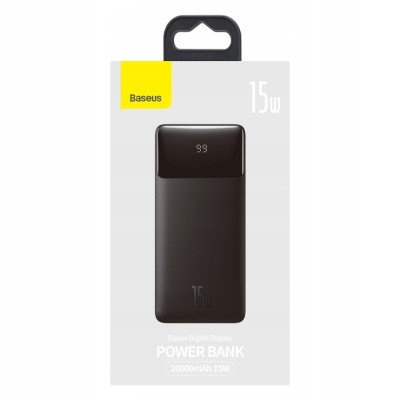 Powerbank Baseus Bipow Digital Display PD3.0 + QC3.0 20W 20000mAh (PPDML-M01) черный Powerbank Baseus Bipow Digital Display PD3.0 + QC3.0 20W 20000mAh (PPDML-M01) черный