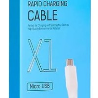 Usb Кабель-зарядка Micro Hoco X1 Rapid 2.4A 1м силиконовый белый