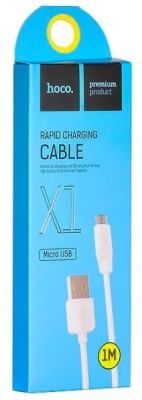 Usb Кабель-зарядка Micro Hoco X1 Rapid 2.4A 1м силиконовый белый Usb Кабель-зарядка Micro Hoco X1 Rapid 2.4A 1м силиконовый белый