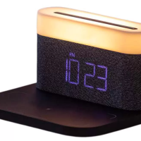 Ночник с часами Xiaomi Youpin VFZ для беспроводной зарядки C-WCLL-C02 черный