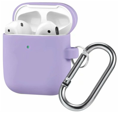 Силиконовый чехол для AirPods с карабином лаванда Силиконовый чехол для AirPods с карабином лаванда