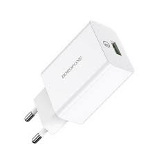 Сетевое зар. устр. Borofone BA21A QC3.0 3A 18W белое Сетевое зар. устр. Borofone BA21A QC3.0 3A 18W белое