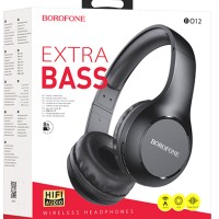 Стереонаушники Bluetooth Полноразмерные Borofone BO12 Power BT5.0/300mAh/5ч черные