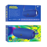 Bluetooth колонка Borofone BR12 BT5.0/1200mAh/3ч/10Вт/TF/AUX/FM синяя