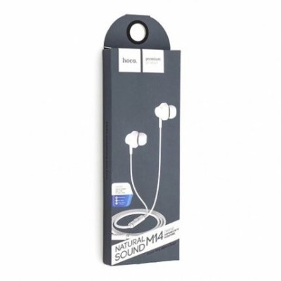 Наушники с микрофоном Hoco M14 Natural Sound 1.2м белые Наушники с микрофоном Hoco M14 Natural Sound 1.2м белые