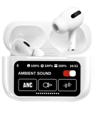Беспроводные наушники TWS с дисплеем Earphone Y16 BT5.3/4ч/ANC/ENC белые Беспроводные наушники TWS с дисплеем Earphone BT5.3/4ч/ANC/ENC белые
