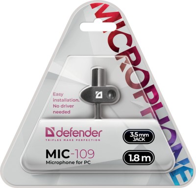 Микрофон-петличка Defender Mic-109 1.8м черный Микрофон-петличка Defender Mic-109 1.8м черный
