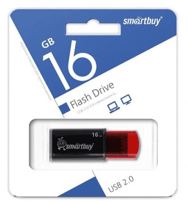 USB флеш накопитель Smartbuy 16GB Click Black (SB16GBCl-K) USB флеш накопитель Smartbuy 16GB Click Black (SB16GBCl-K)