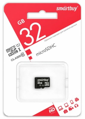 micro SDHC карта памяти Smartbuy 32GB Class 10 (без адаптера) LE micro SDHC карта памяти Smartbuy 32GB Class 10 (без адаптера) LE