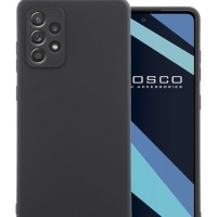 Чехол-накладка для Samsung Galaxy A52 силикон матовый чёрный