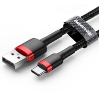 Usb Кабель-зарядка TYPE-C Baseus Cafule 2A 3м (CATKLF-U09) красный