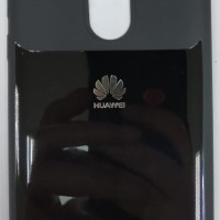 Накладка для Huawei Honor 6X силикон с логотипом чёрная