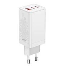 Сетевое зар. устр. Baseus GaN3 Pro Fast Charger 1USB+2C 65W (CCGP050102) белое Сетевое зар. устр. Baseus GaN3 Pro Fast Charger 1USB+2C 65W (CCGP050102) белое