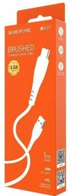 Usb Кабель-зарядка Type-C Borofone BX37 Wieldy 3A 1м в оплётке PVC белый Usb Кабель-зарядка Type-C Borofone BX37 Wieldy 3A 1м в оплётке PVC белый