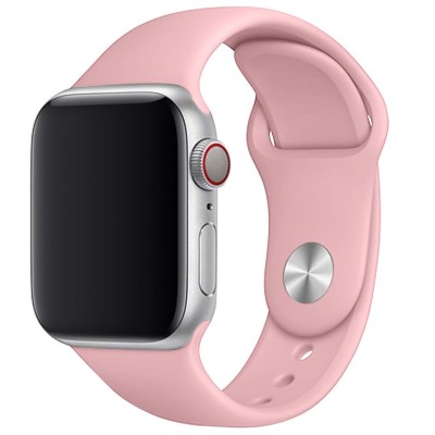 Сменный браслет силиконовая для Apple Watch 38mm светло- розовый Сменный браслет силиконовая для Apple Watch 38mm светло- розовый