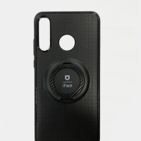 Чехол-накладка для Huawei Honor 8X силикон iface с держателем чёрный