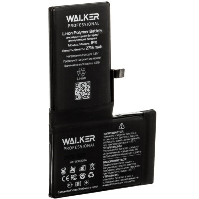Аккумуляторная батарея Walker для i-Phone X 2716mAh Аккумуляторная батарея Walker для i-Phone X 2716mAh
