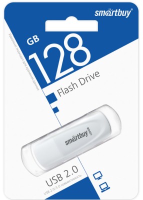 USB флеш накопитель SmartBuy 128GB Scout (SB128GB2SCW) белый USB флеш накопитель SmartBuy 128GB Scout (SB128GB2SCW) белый