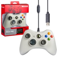 Bluetooth-контроллер для XBOX 360 проводной белый