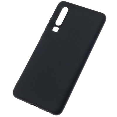 Чехол-накладка для Huawei P30 силикон матовый чёрный Чехол-накладка для Huawei P30 силикон матовый чёрный