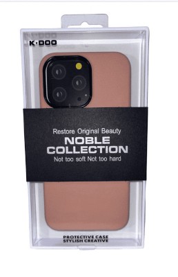 Накладка для i-Phone 13 Pro K-Doo Noble кожаная пудро Накладка для i-Phone 13 Pro K-Doo Noble кожаная пудро