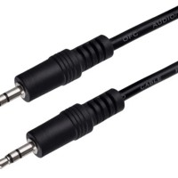 Аудиокабель AUX 3,5mm Perfeo 1 м. (J2101) черный