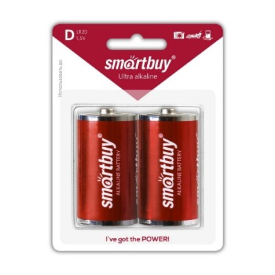 Батарейка алкалиновая Smartbuy LR20/2B (24/96) SBBA-D02B Батарейка алкалиновая Smartbuy LR20/2B (24/96) SBBA-D02B
