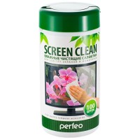 Perfeo чистящие салфетки "Screen Clean", для LCD/TFT экранов и мониторов, в тубе, 100шт