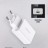 Cетевое зарядное устройство для android Borofone BA21A, с шнуром Type-C, 1USB/2.1A, белое