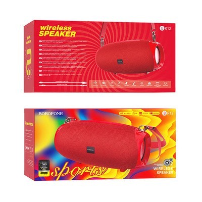 Bluetooth колонка Borofone BR12 Amplio sports TWS V5.0 красная Bluetooth колонка Borofone BR12 Amplio sports TWS V5.0 красная