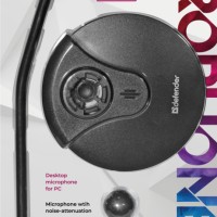 Микрофон настольный для компьютера Defender Mic-117 длина провода 1.8м черный