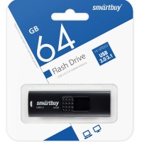3.1 USB флеш накопитель SmartBuy 64GB Fashion (SB064GB3FSK) черный
