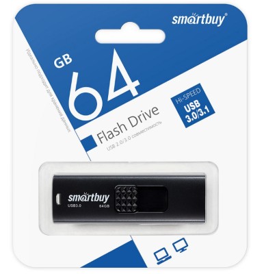 3.1 USB флеш накопитель SmartBuy 64GB Fashion (SB064GB3FSK) черный 3.1 USB флеш накопитель SmartBuy 64GB Fashion (SB064GB3FSK) черный