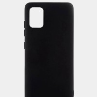 Чехол-накладка для Samsung Galaxy A51/M40S силикон матовый черный