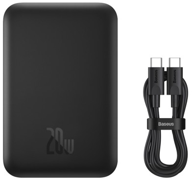 Powerbank с беспроводной зарядкой Baseus Magnetic Mini Wireless 6000mAh 20W (PPCX100401) чёрный Powerbank с беспроводной зарядкой Baseus Magnetic Mini Wireless 6000mAh 20W (PPCX100401) чёрный