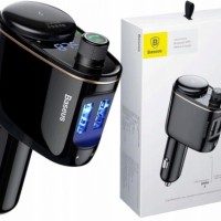 Автомобильное заряд. устр. Baseus Locomotive Bluetooth MP3 2USB 3.4A (CCALL-RH01) черное