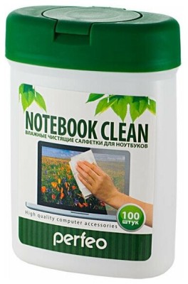 Perfeo чистящие салфетки &quot;Notebook Clean&quot;, для ноутбука, в малой тубе, 100шт. Perfeo чистящие салфетки "Notebook Clean", для ноутбука, в малой тубе, 100шт.