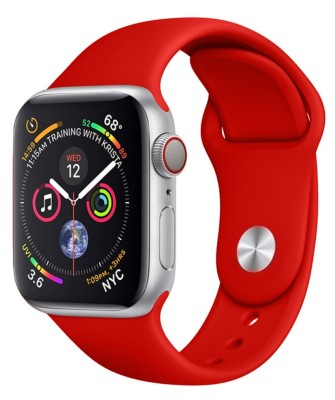 Сменный браслет силиконовая для Apple Watch 42mm красный Сменный браслет силиконовая для Apple Watch 42mm красный