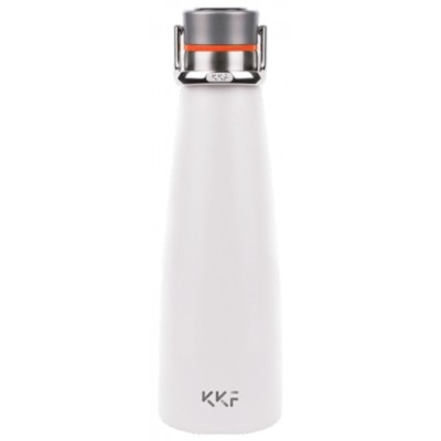 Термокружка Xiaomi Kiss Kiss Fish Smart Vacuum Cup S-U47WS (475мл) белая Термокружка Xiaomi Kiss Kiss Fish Smart Vacuum Cup S-U47WS (475мл). Самая оптимальная температура воды для употребления - от 40 до 60 градусов. В термосе температура воды сохраняется длительное время и может понижаться не более чем на пару градусов за час. Если, к примеру, налить в  воду с температурой в 95 градусов, то через сутки в термосе температура сможет опуститься только лишь до 45 градусов. А если вы нальете в него холодную воду, примерно в 4 градуса, то через такой срок в 24 часа она нагреется до 10 градусов.Благодаря отличным характеристикам в сохранении температуры, термос станет вам прекрасным спутником куда бы вы не направились! Термос обладает объемом в 475 миллилитров и имеет совсем небольшой размер. Так что просто положите его в сумку или рюкзак, он не займет много места. А благодаря плотной конструкции термос надежно закрыт, так что любые пролития и протекания исключены. На верхней части предусмотрена специальная  ручка в виде изогнутого кольца, ее можно повесить на любое крепление.