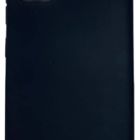Накладка для Samsung Galaxy A51 Silicone cover без логотипа черная
