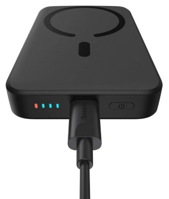Powerbank с беспроводной зарядкой Baseus Magnetic Wireless 10000mAh 20W (PPCX070001) чёрный Powerbank с беспроводной зарядкой Baseus Magnetic Wireless 10000mAh 20W (PPCX070001) чёрный