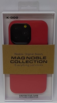Накладка для i-Phone 13 Pro K-Doo Mag Noble кожаная красная Накладка для i-Phone 13 Pro K-Doo Mag Noble кожаная красная