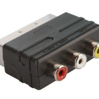 Переходник SCART 21 pin (папа)-3xRCA (мама) Perfeo A7007 видео+аудио