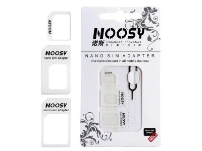 Переходник СИМ набор Нано/Микро/большой Noosy Переходник СИМ набор Нано/Микро/большой Noosy