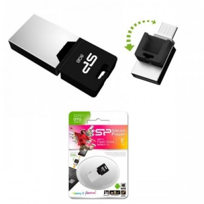 USB флеш накопитель Silicon Power 8 GB Mobile X20 (USB+OTG Micro USB) USB флеш накопитель Silicon Power 8 GB Mobile X20 (USB+OTG Micro USB)
