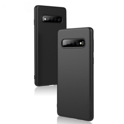 Чехол-накладка для Samsung Galaxy S10E силикон матовый чёрный Чехол-накладка для Samsung Galaxy S10E силикон матовый чёрный