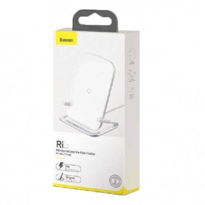 Беспроводное зарядное устройство Baseus Rib Wireless Charger 15W WXPG-02 белый Беспроводное зарядное устройство Baseus Rib Wireless Charger 15W WXPG-02 белый