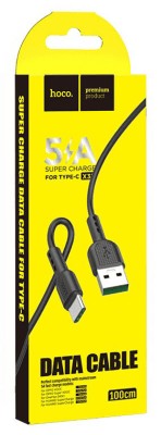 Usb Кабель-зарядка Type-C Hoco X33 Surge 5A 1м силиконовый чёрный Usb Кабель-зарядка Type-C Hoco X33 Surge 5A 1м силиконовый чёрный