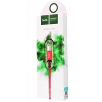 Usb Кабель-зарядка Micro Hoco X14 Times speed 1м в тканевой оплётке красный